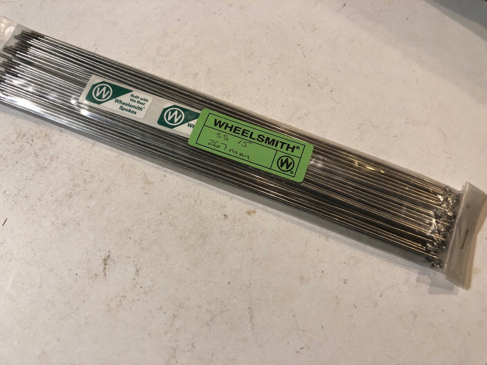 Wheelsmith SS15-267mm Silver spokes Pack Of 50