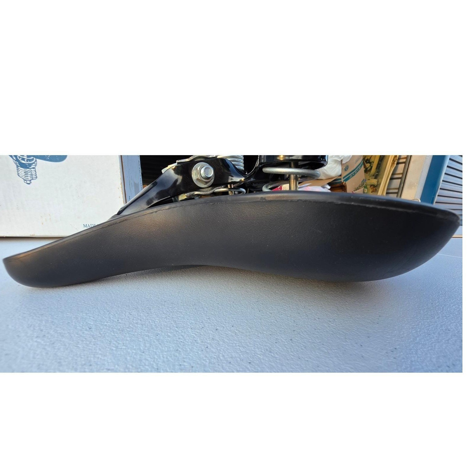 Worksman Cycles Wide Cruiser Bike Saddle Black Dual Spring Seat Made in USA 1999
