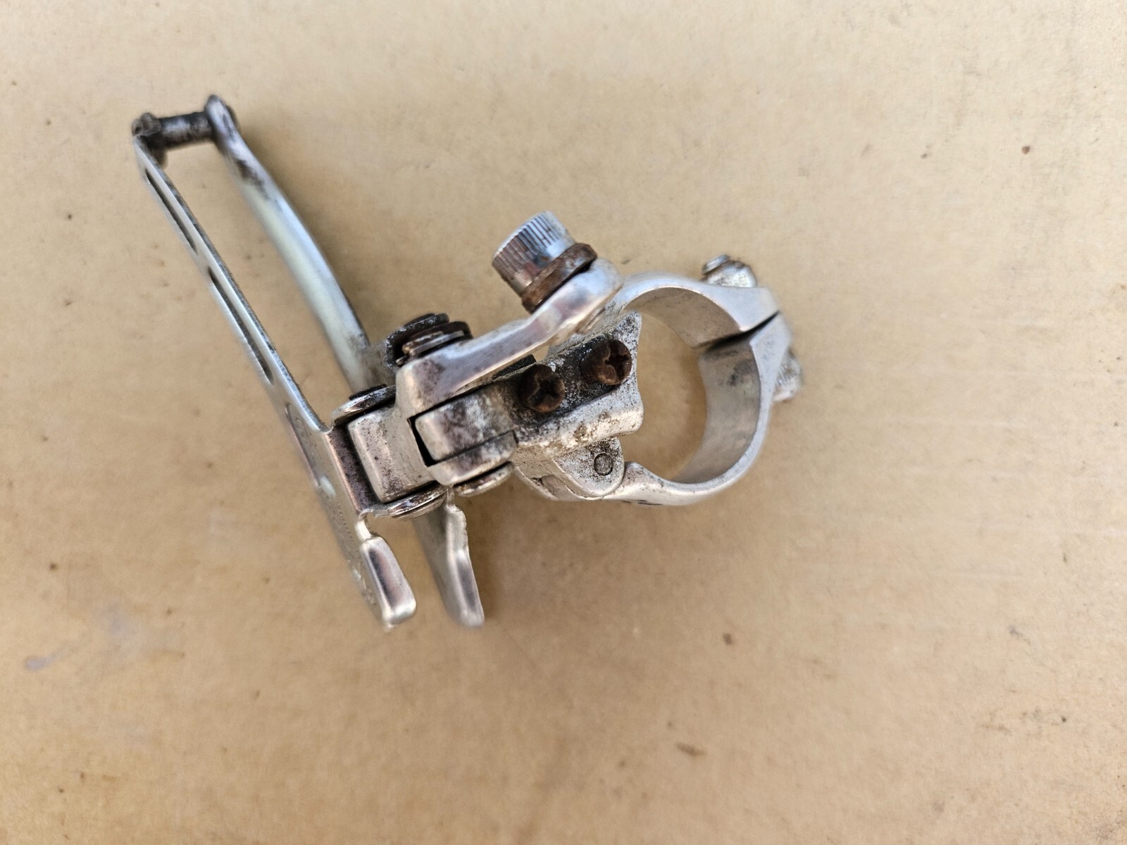 Vintage Shimano 600 Arabesque Double Front Derailleur 28.6mm Clamp Bottom Pull
