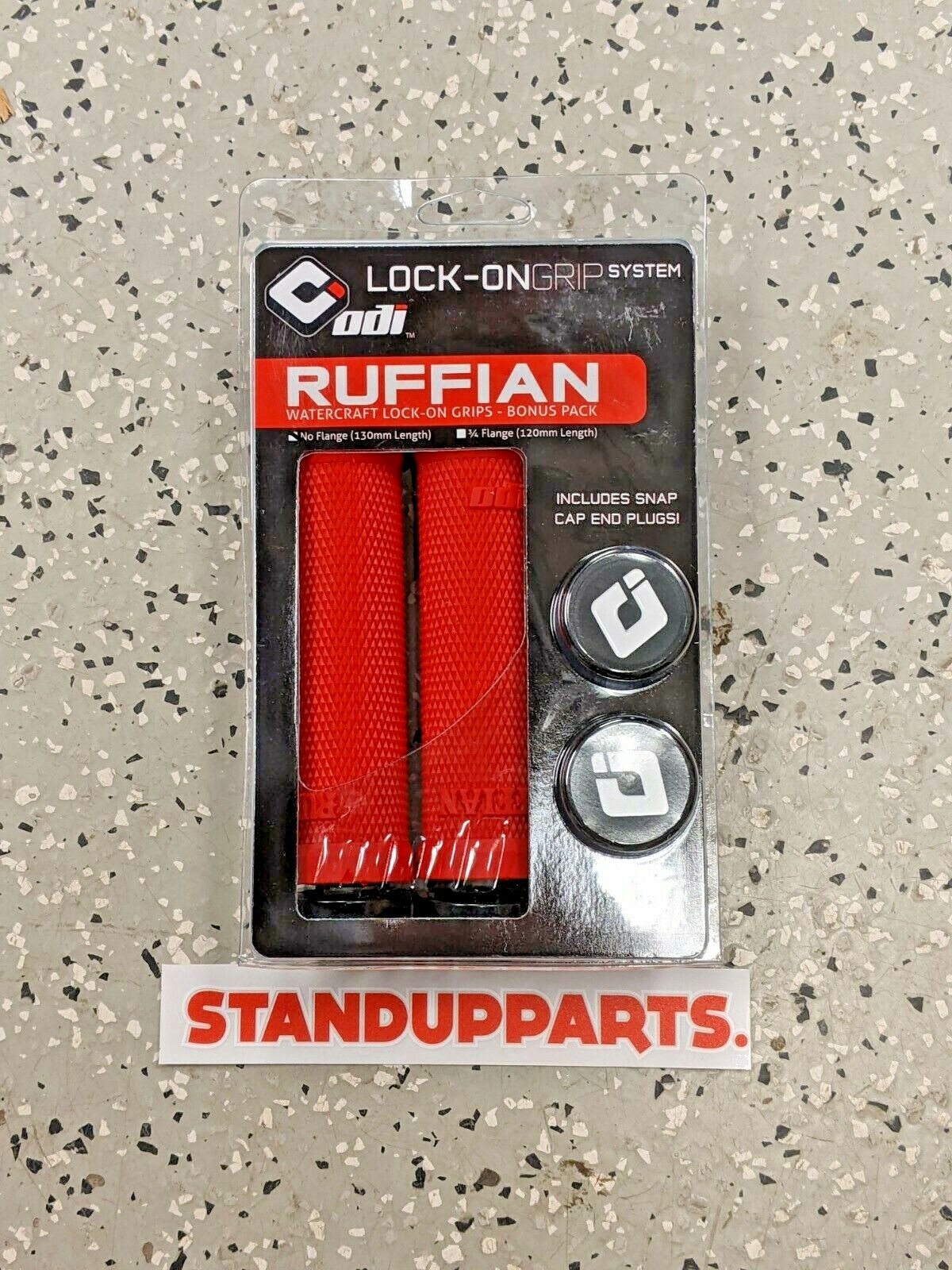 ODI RED Lock on Grips atv pwc Jet-Ski Sea-Doo Wave-runner-Blaster Ruffian 7/8