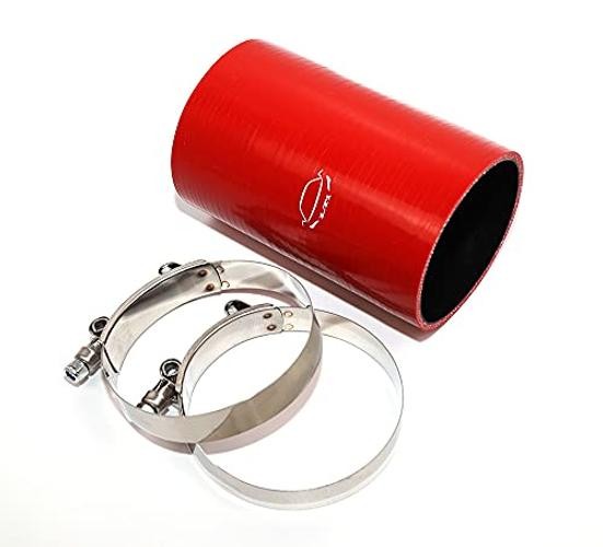 Combo 6″ Length 4-Ply Reinforced High Temperature 3.5″ ID Straight Coupler
