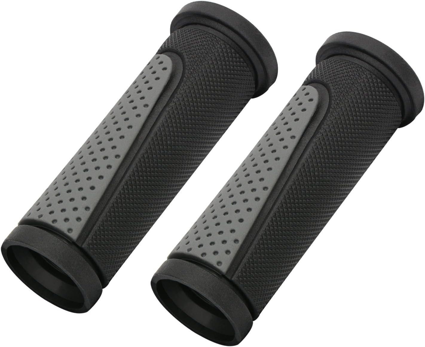 Bike Handlebar Grips,Short Mini Bicycle Handlebar Grips Two-Color Rubber Bike…