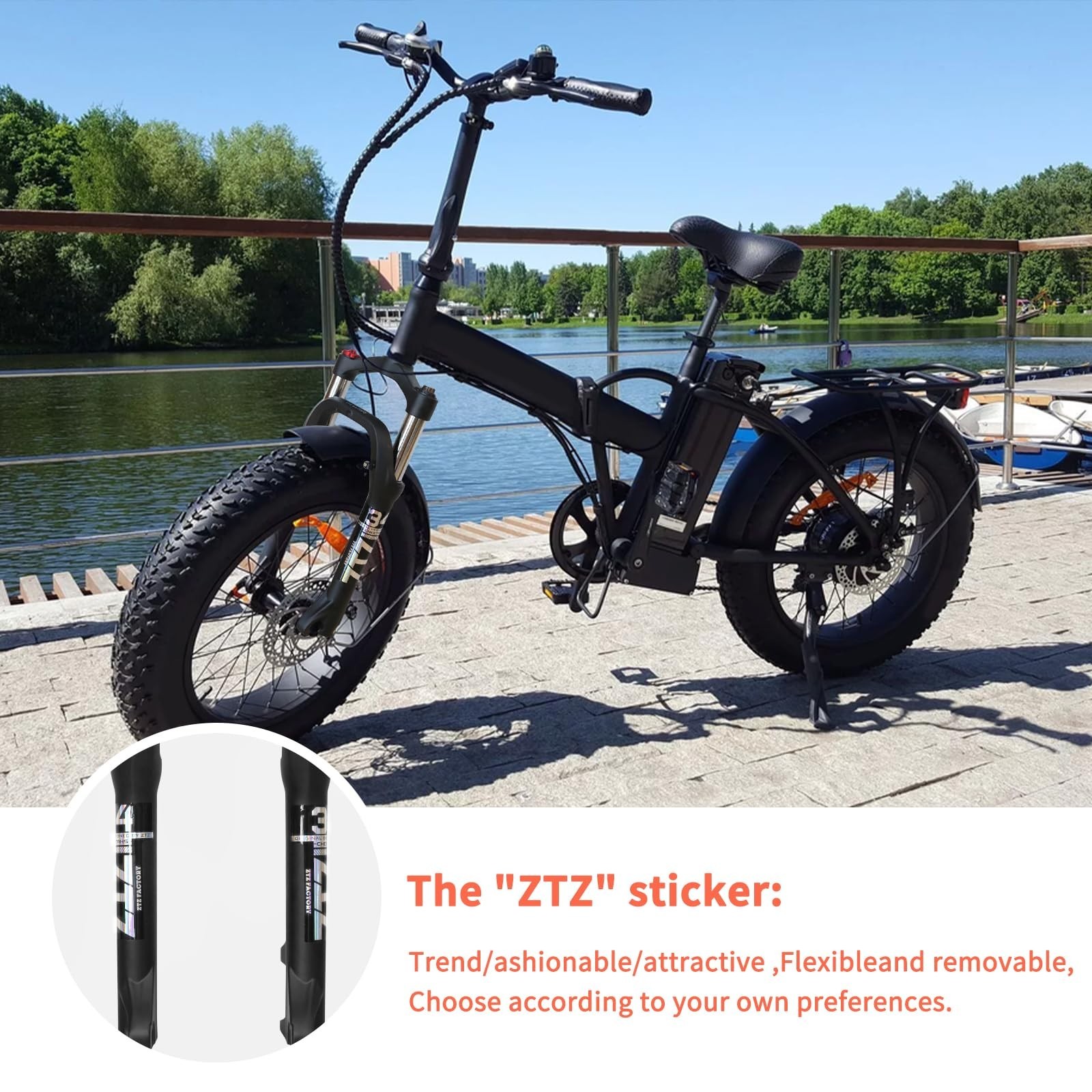 ZTZ 20 * 4.0 inch Fat Tire Oil Spring Suspension Fork – 100mm Travel, 135mm S…