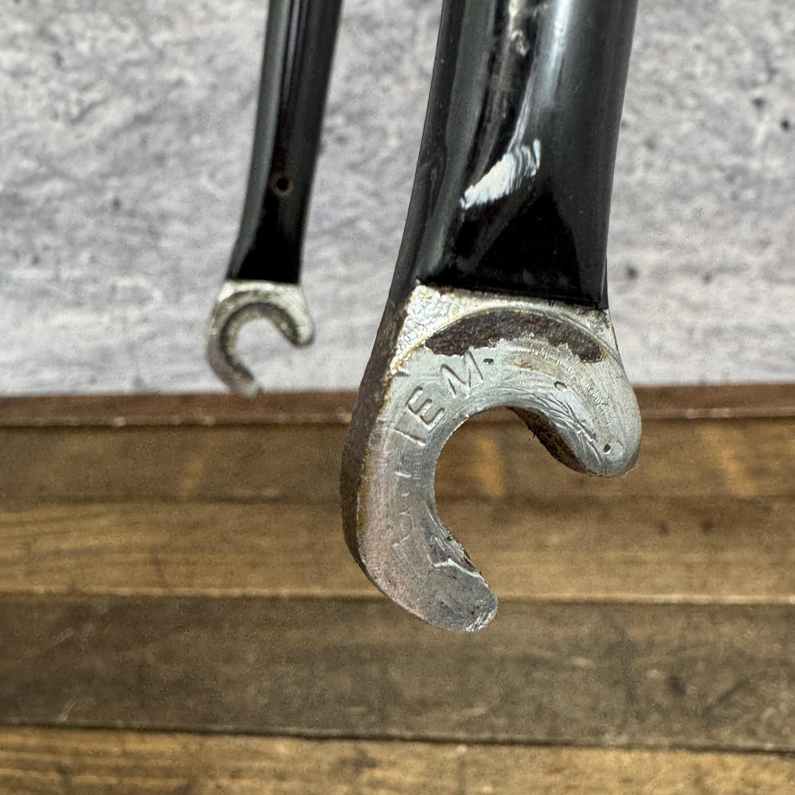 Vintage Puch Road Fork 1 In Threaded 700s Stamped Aero Crown Gipiemme Dropouts
