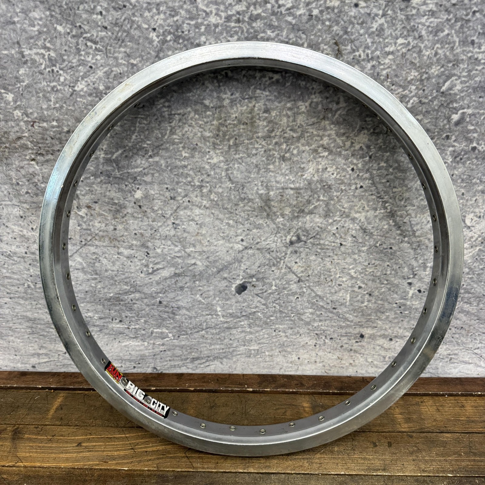 VIntage Sun Big City 20in BMX Rim 36H 406×34.5mm Chrome DENT Damaged