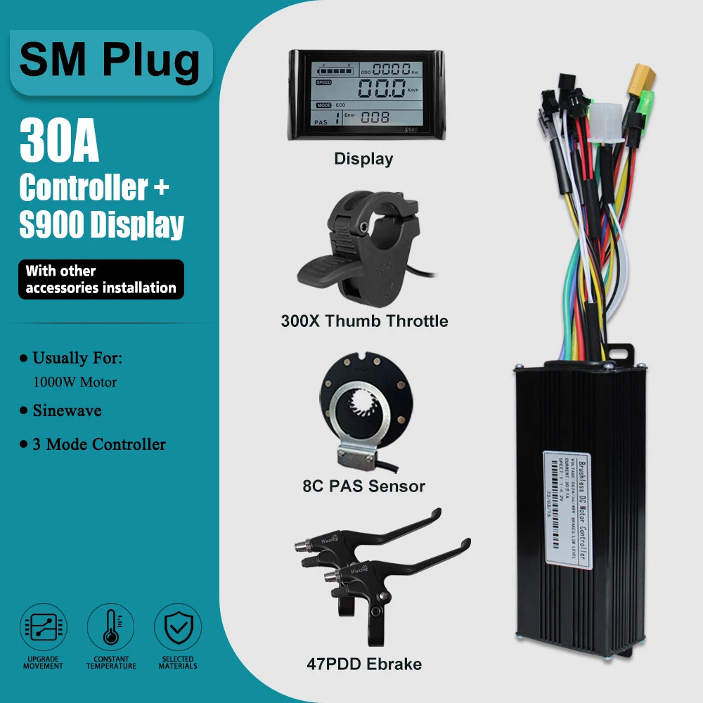 Three-Mode Controller Sine Wave with LCD Display and Learning Function 17-60A