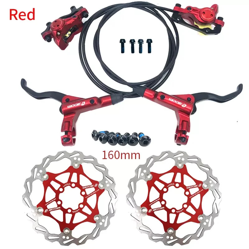 MT200 Mountain Bike Hydraulic Oil Brake Disc Brake Set Front Rear 800mm/1400mm