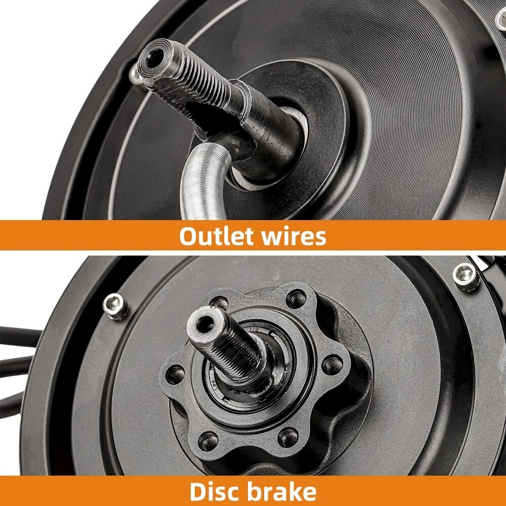 10 inch Scooter Brushless Spilt Hub Motor 48V 1000W Replace Wheel Motor