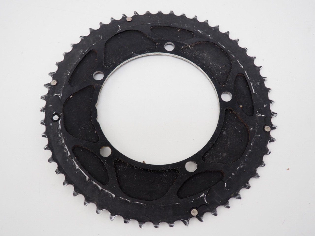 FSA/Vision 54t (For 2x 42t) Carbon Tri TT Chainring BB386EVO Black (Outer Only)
