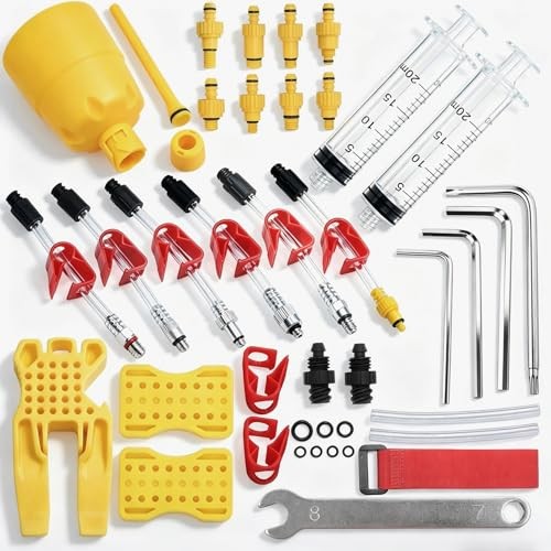 Hydraulic Disc Brake Bleed Kit, Universal Mineral Oil Bleeding Tool Set,