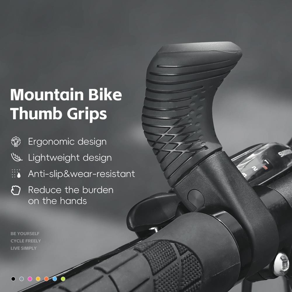 Bike Handlebar Bicycle MTB Bar Pair Rest a Handle Ergonomic Ends U [