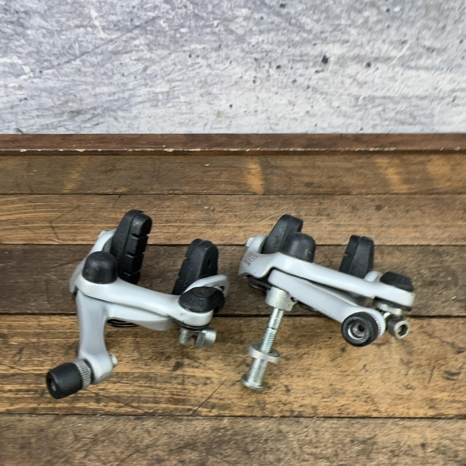 Vintage Dia-Compe EDGE FRS Caliper Brakes Set Silver Side Pull Road Bike Japan