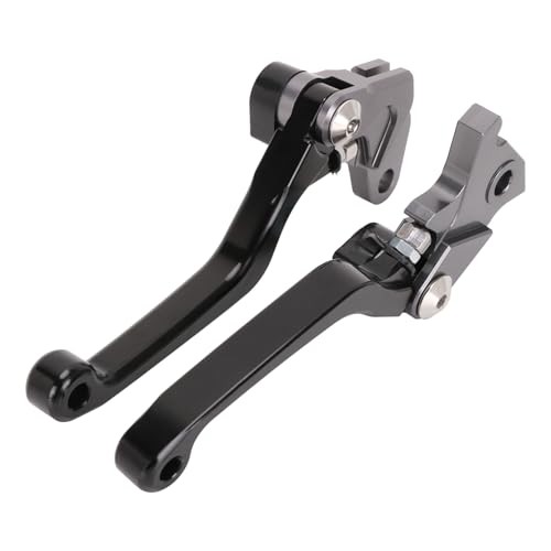 Dirt Bike Brake Clutch Lever Pivot Folding Levers Set CNC for TW 200 Black