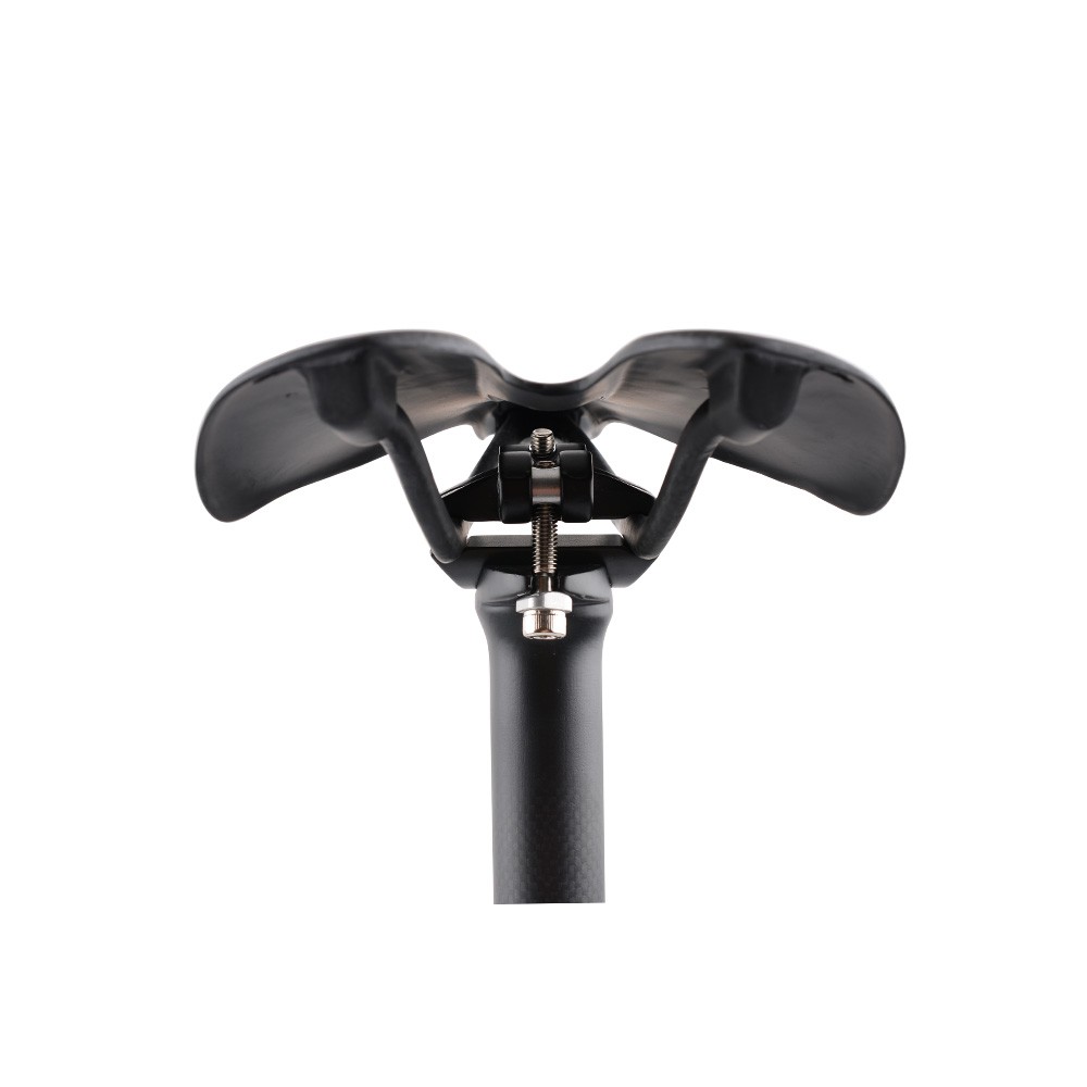 Full Carbon Saddle Oval Rail 7×9 Hollow Mountian Road Bike Seat 270*143mm Black