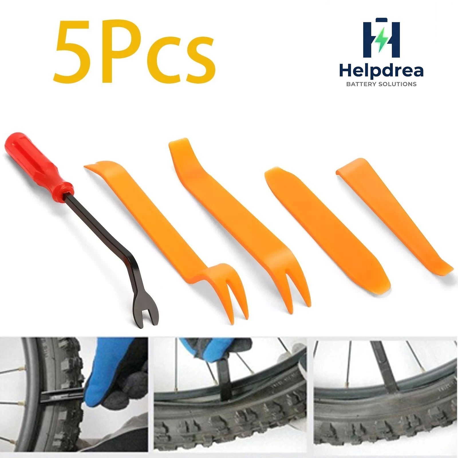 5Pcs Sets Premium Ebike Bicycle Tire Lever Bike Tyre Levers Spoon Changing Tool