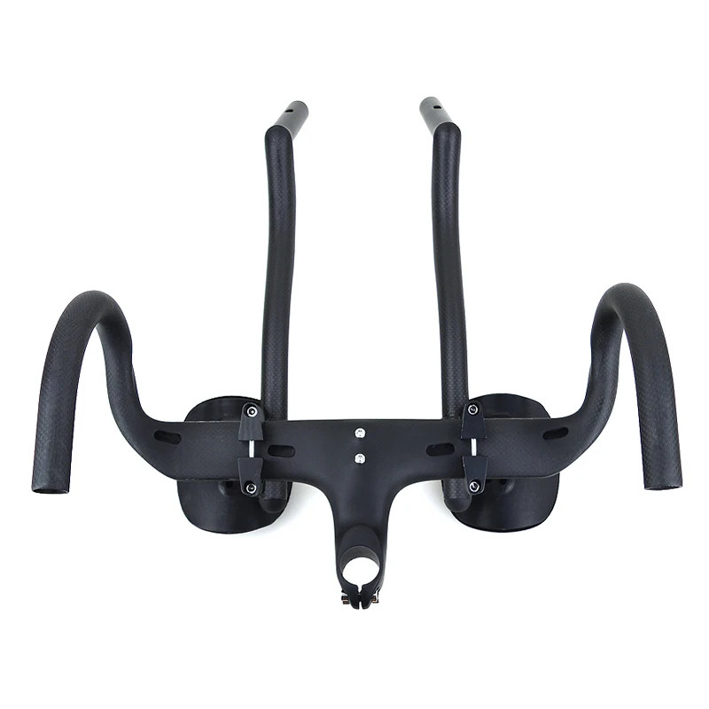 Carbon Fiber Bicycle Triathlon Bar 55° Degree Anti-slip Integrated Aero Rest Bar