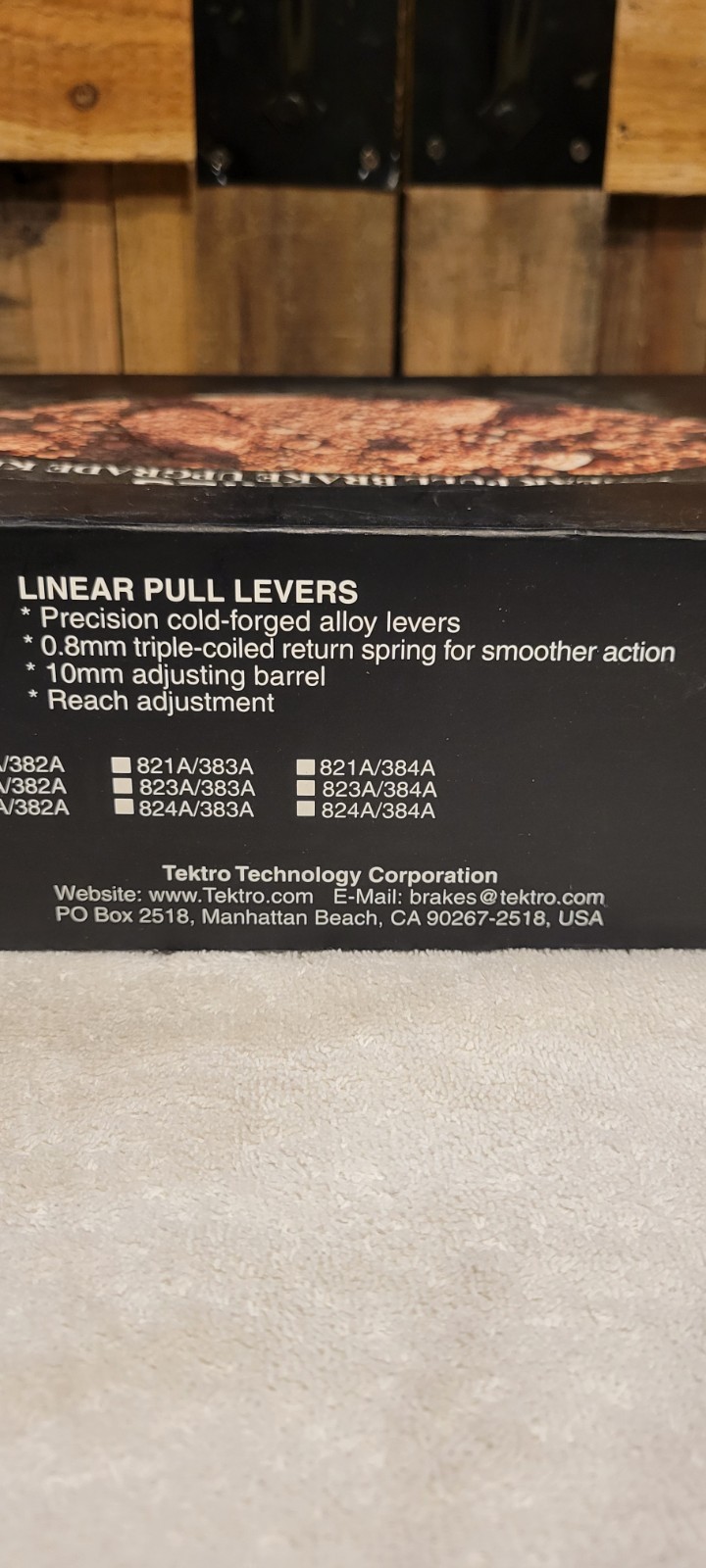 TEKTRO RBP Series Linear Pull Brake Upgrade Kit Silver Models 824A/384A, F/R