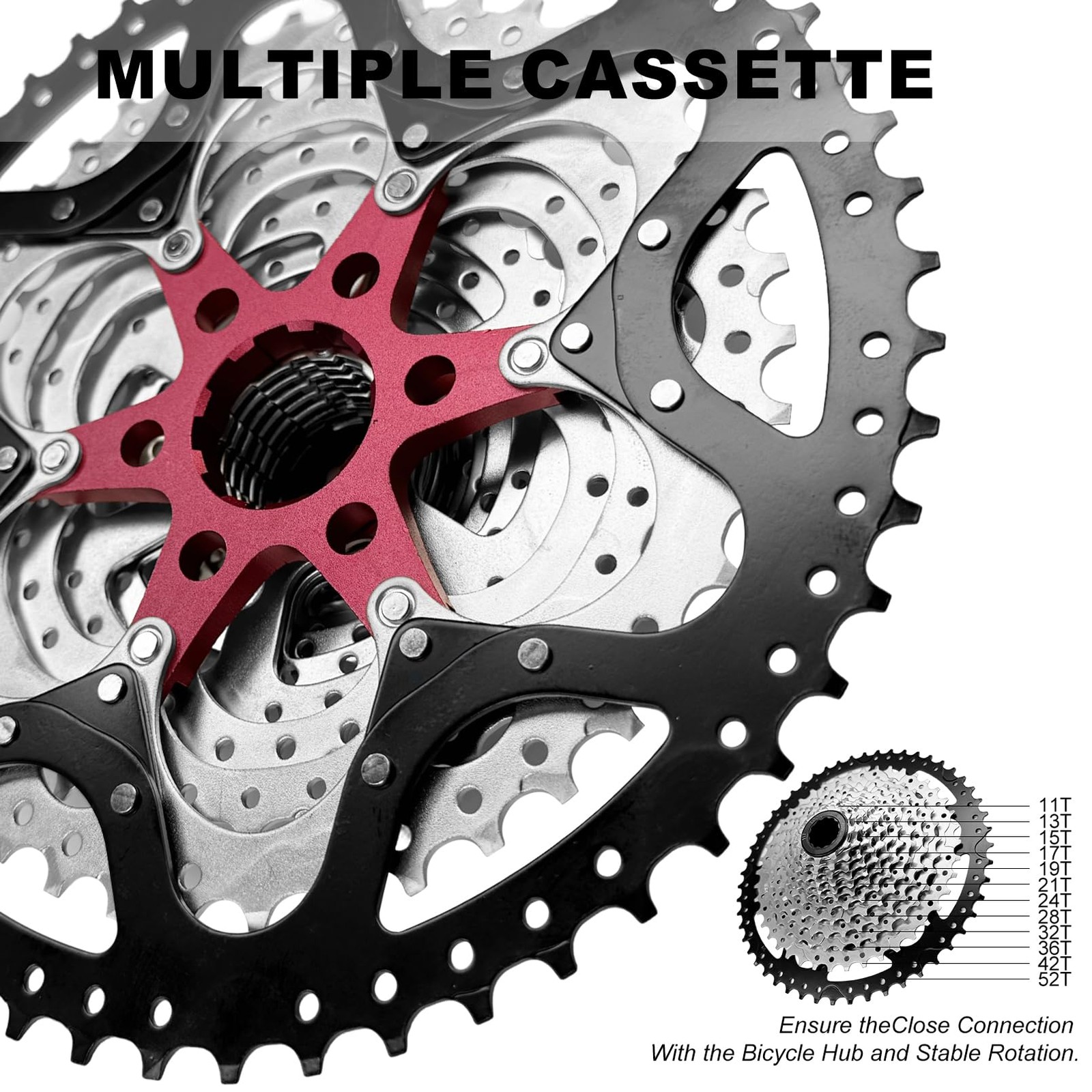 12 Speed Bike Cassette Freewheel Wide Ratio Bicycle Component Mountain