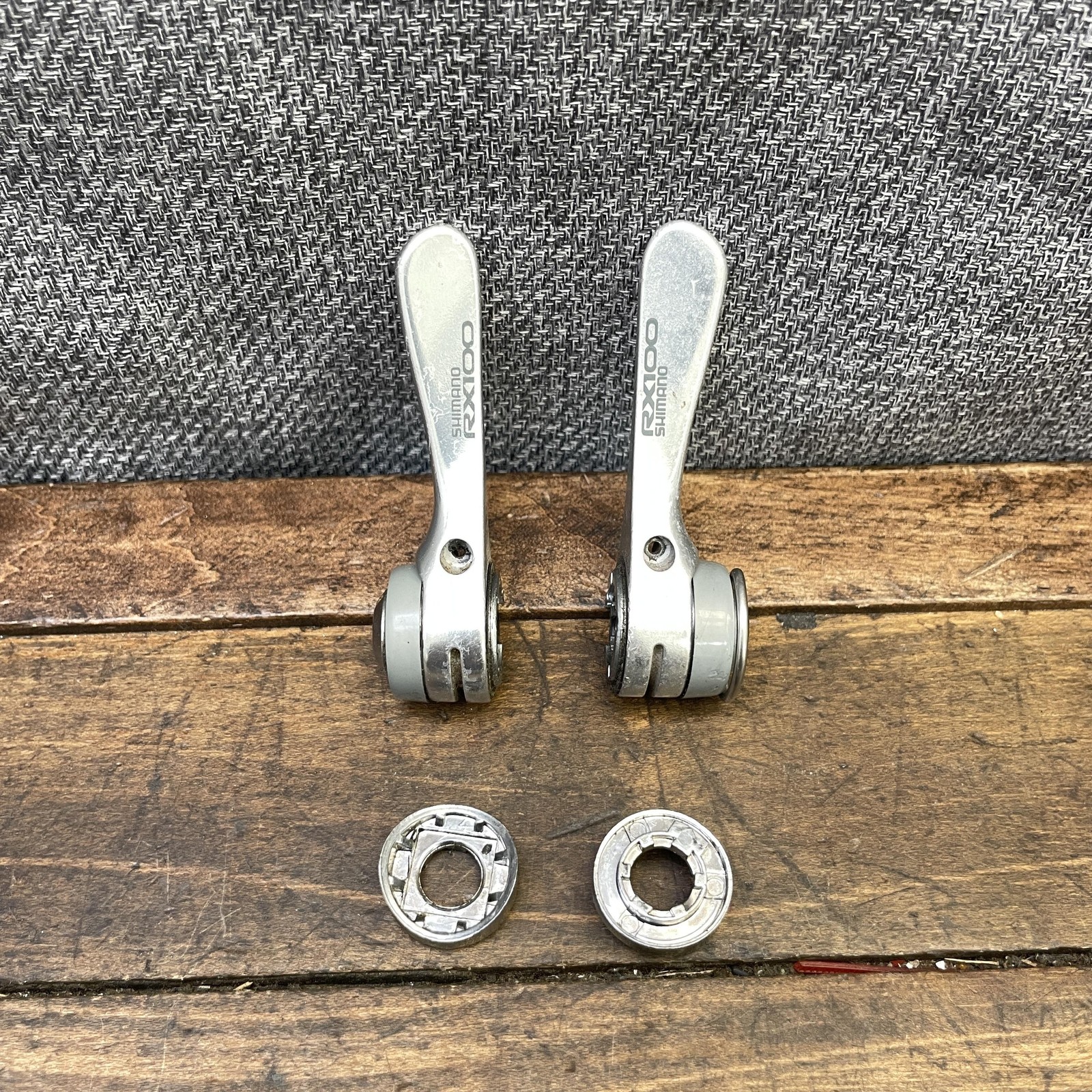 Vintage Shimano RX100 Shifters SL-A550 7s Down Tube Light Action SIS Index