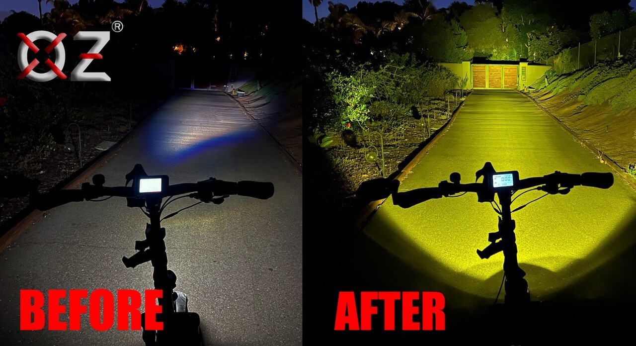 E-bike High Output LED Head light fits rad power bikes mini rover expand runner