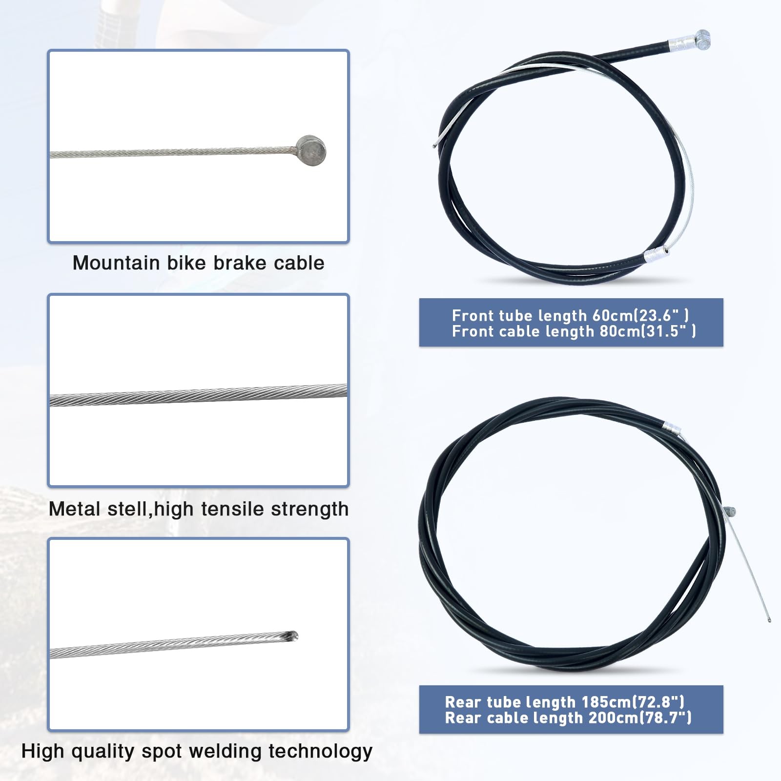 Bike Caliper Brake Set Suits For 20 24 26 29 Inch Wheel Bicycle Replacement