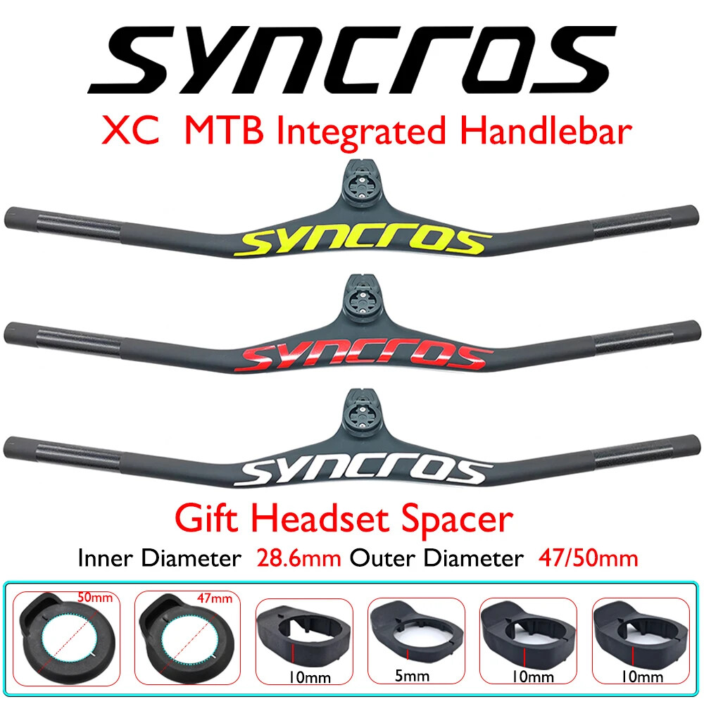 FRASER IC SL XC Carbon Fiber MTB Integrated Handlebar -17° Degree 28.6mm Clamp
