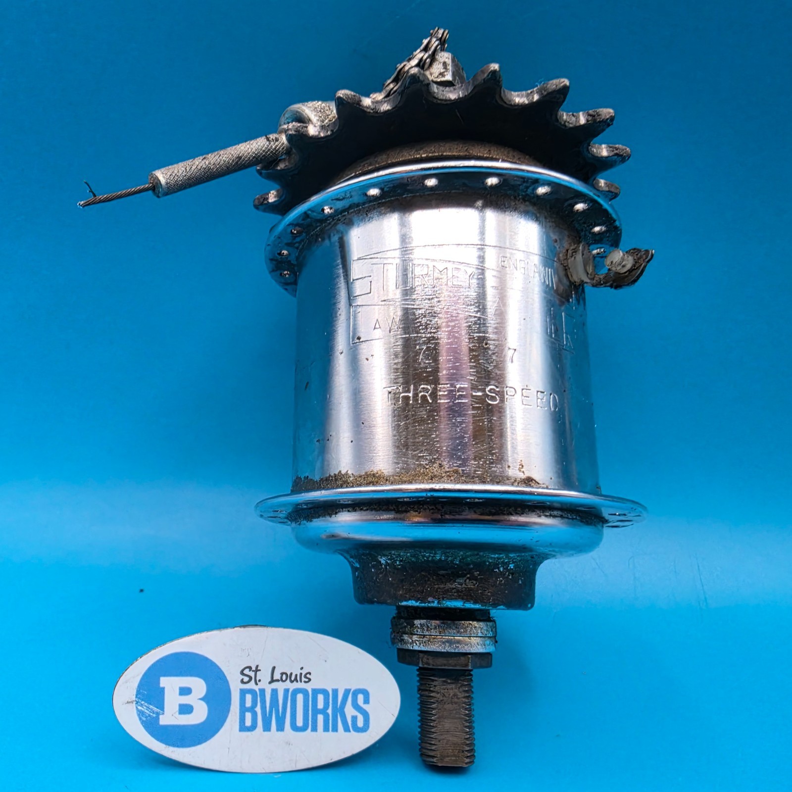 Sturmey Archer AW 3 Speed HUB Schwinn 40h Bicycle Vintage g6