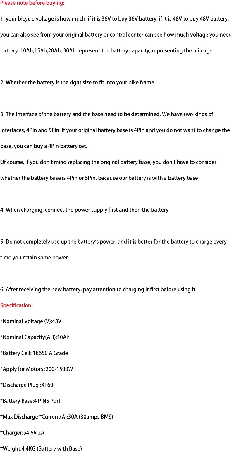 48V Hailong Lithium Battery for 200W – 1500W Ebike Electric Bike Bicycle 30A BMS
