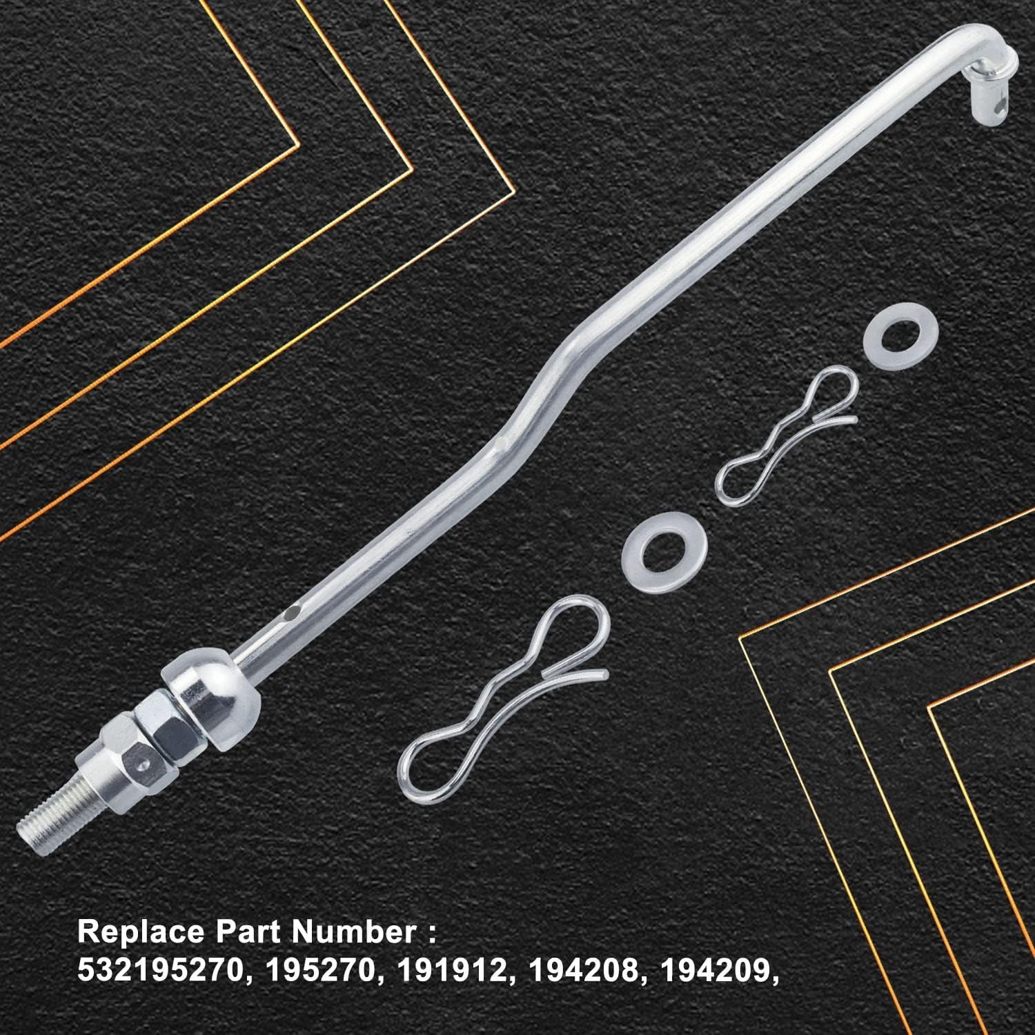 532195270 Front Deck Lift Link Suspension Kit/Nuts, 194209 194208 Bow tie Cotter