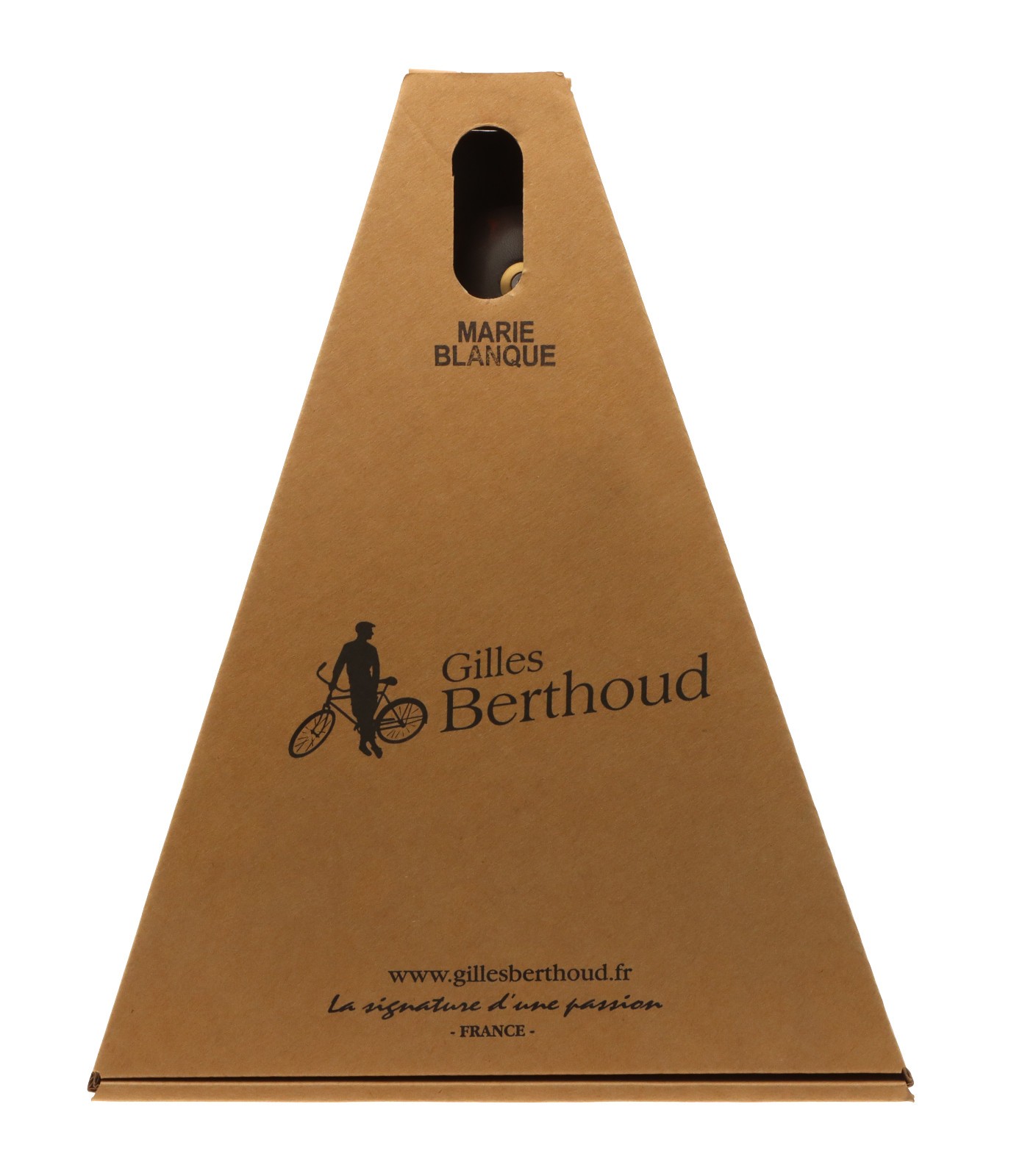 Gilles Berthoud Marie Blanque Saddle Steel Rails Hard Leather Black NEW NOS