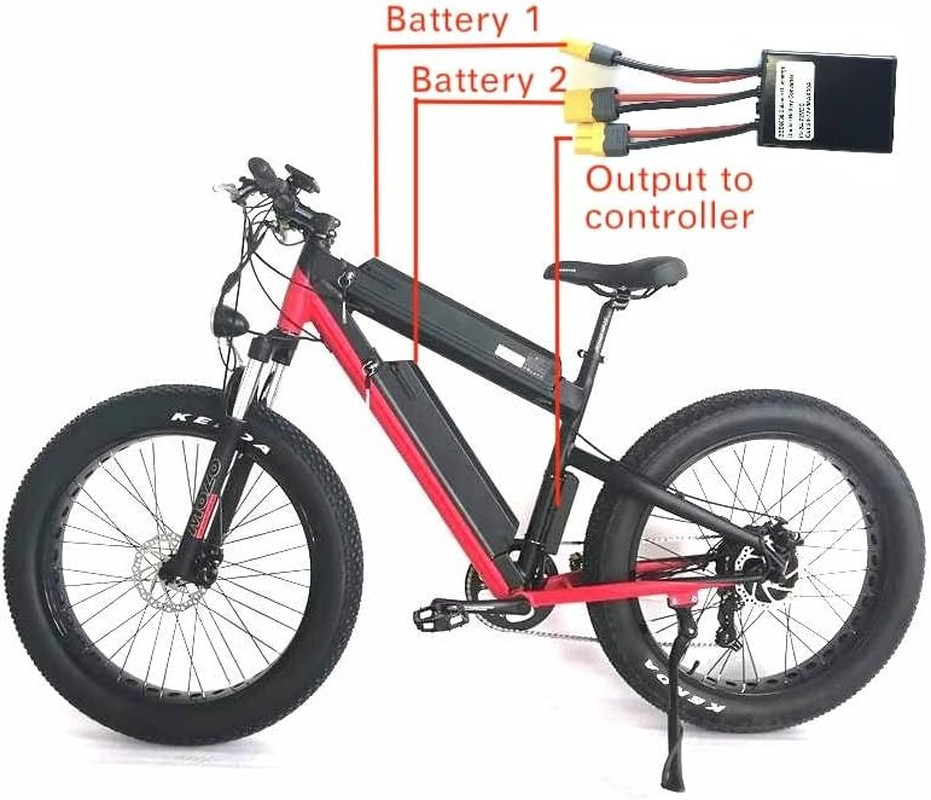 N Double Battery Discharge Converter for E-Bike 20A/30A/40A Dual Battery Pack Sw
