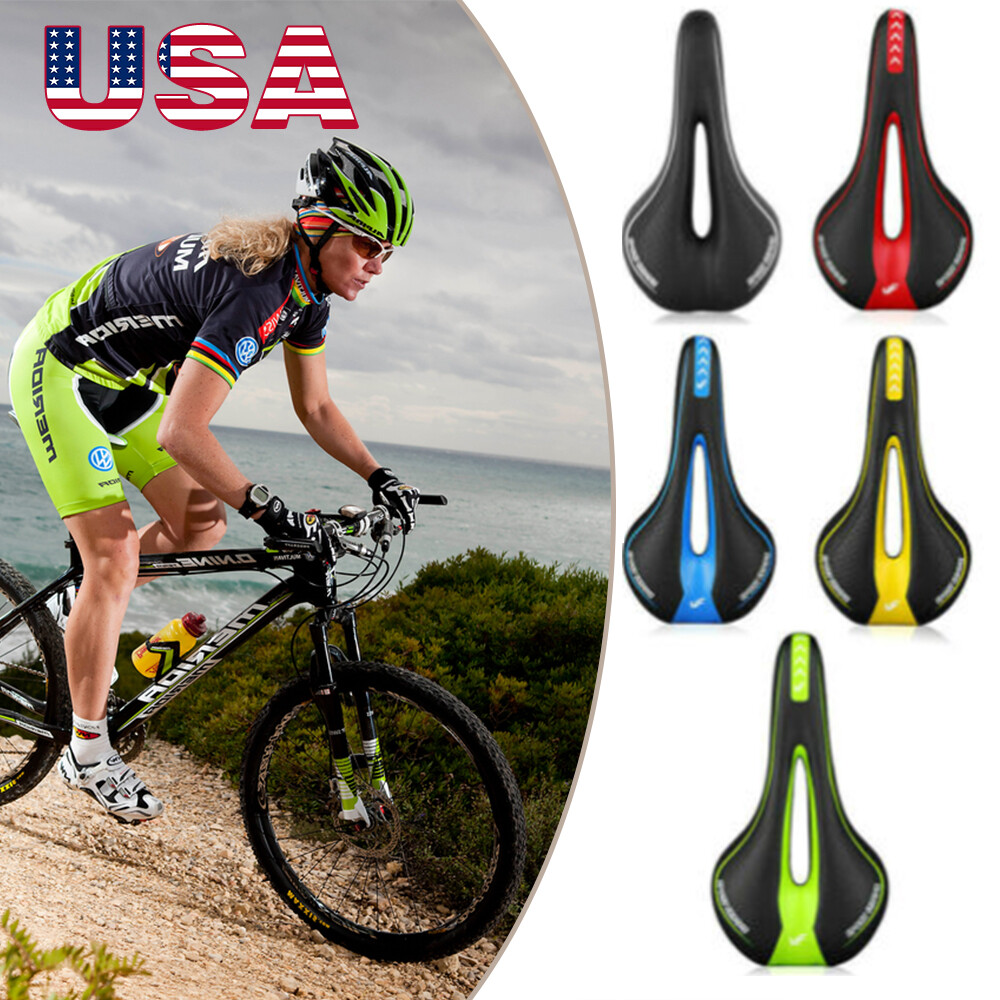 Soft Gel Bike Saddle Seat Comfort Bicycle Cycling Mountain Road Cushion Padded