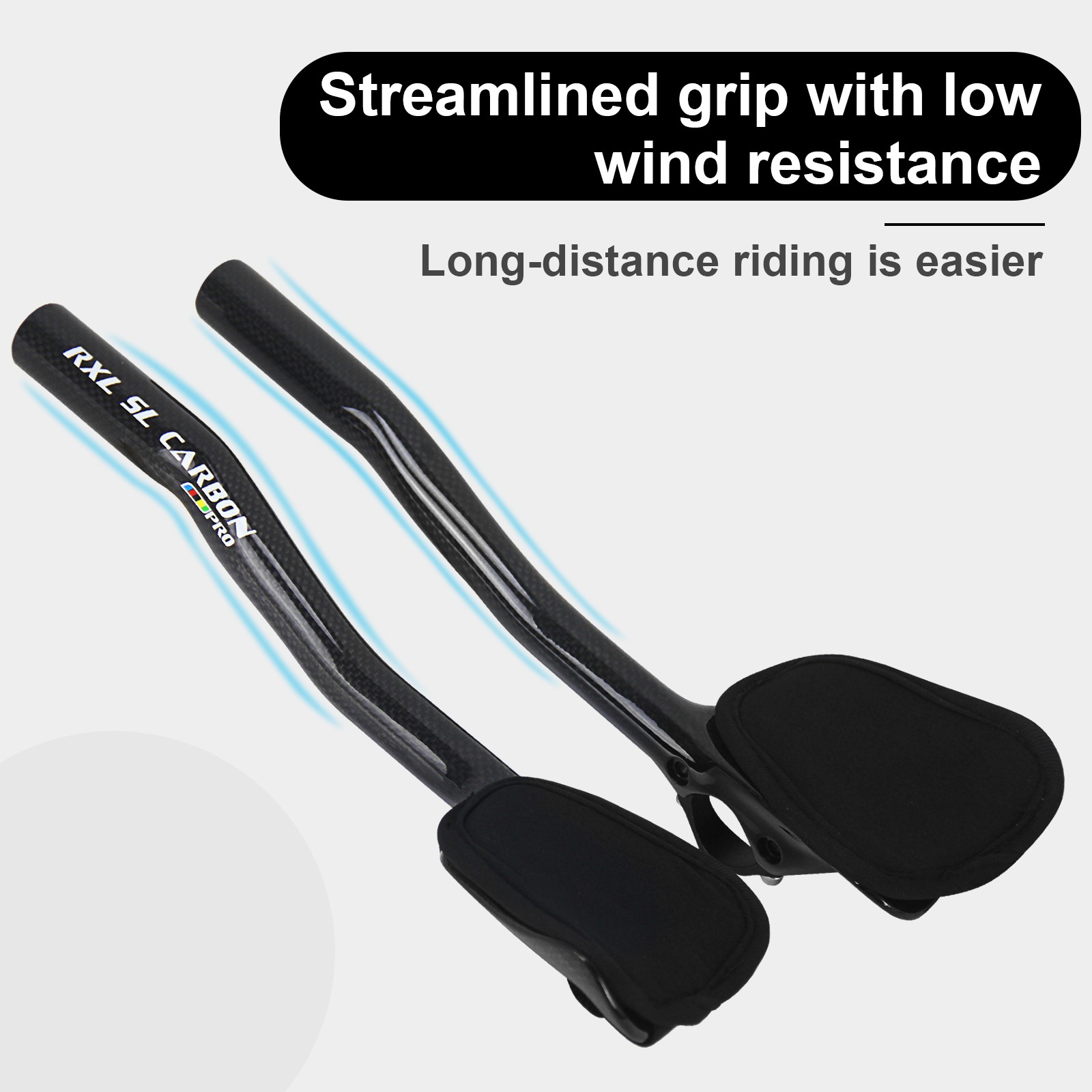 triathlon bike handlebar 1-1/4″aero bars for road bike ud matte 30° 360mm