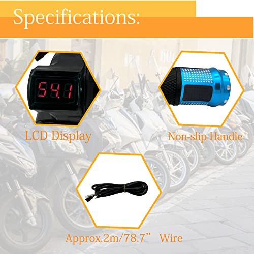 1 Pair EBike Throttle Grip, Universal Electric Bicycle Scooter Twist Blue