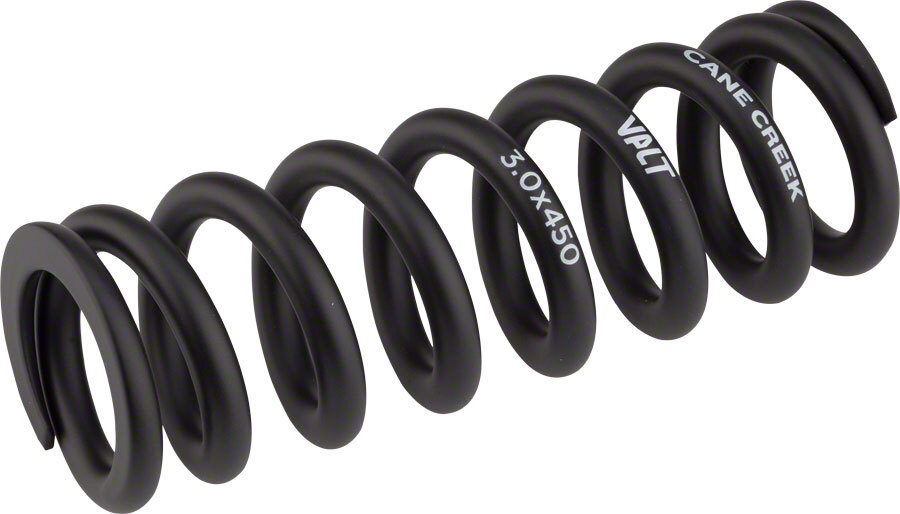 Cane Creek VALT Lightweight Steel Spring for Coil Shock 3.00″/76mm x 450lbs Blk