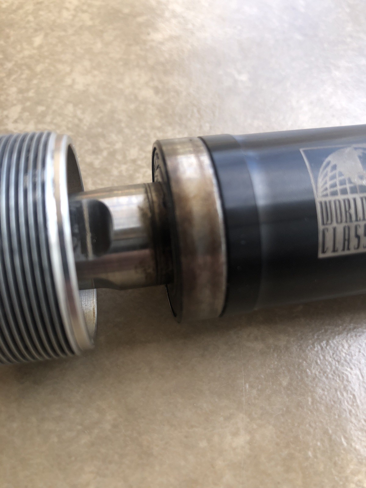World Class Ti Bottom Bracket, 68 x 103 mm, Square Taper Titanium Great Shape