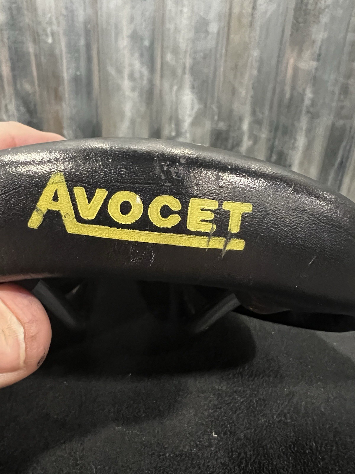 Nice! VINTAGE AVOCET CRITERIUM 1 BLACK LEATHER SADDLE Schwinn Raleigh Trek Bike