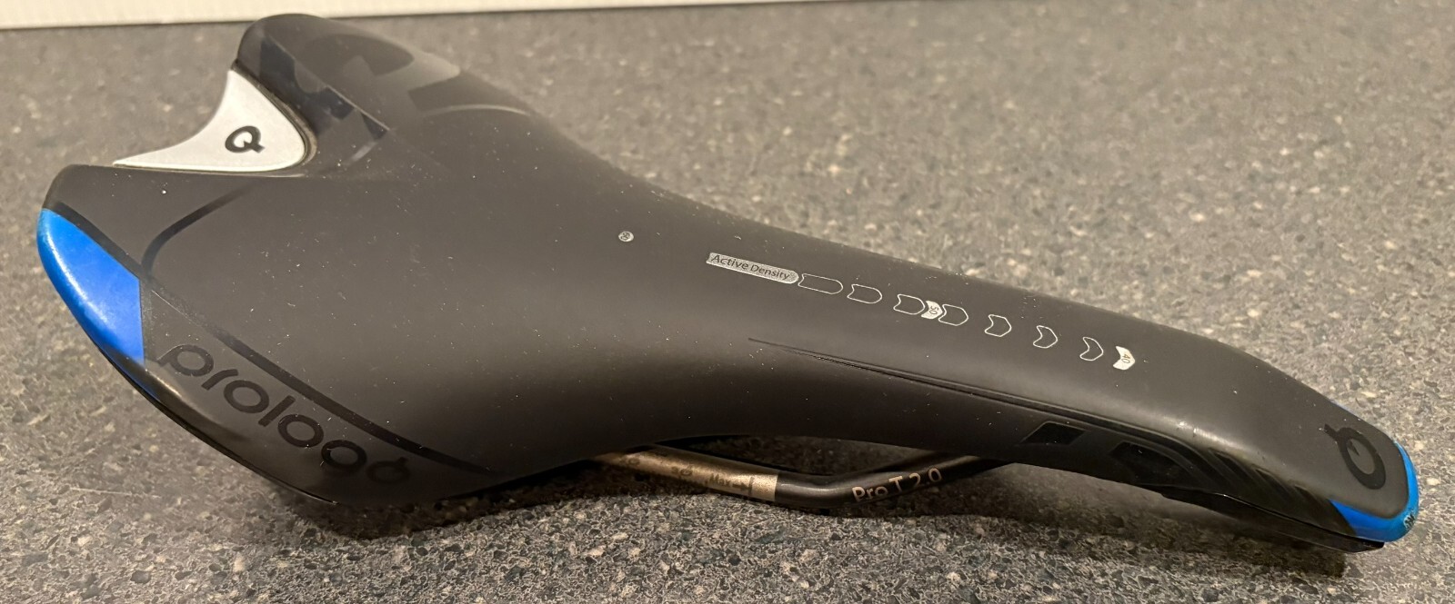 Prologo Scratch 2 black blue Bike Saddle Seat 132 mm Wide with PRO T 2.0 Rails