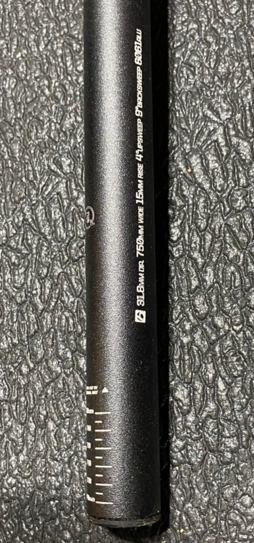 Trek Bontrager Comp 31.8 MTB Handlebar, New, 780mm wide x 15mm up, 9 back