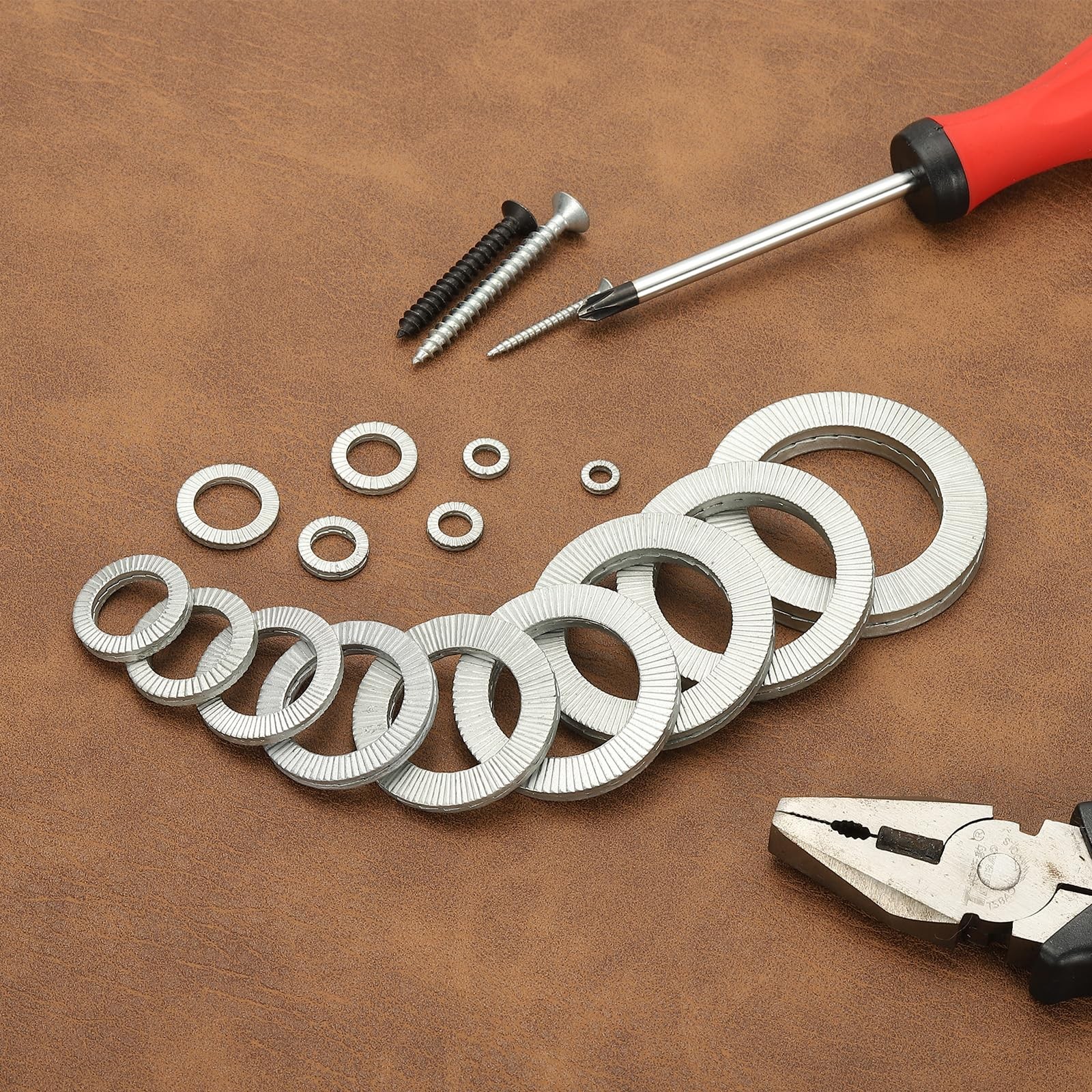 PATIKIL Wedge Locking Washers, 20 Pack Manganese Steel Vibration Resistant Sa…