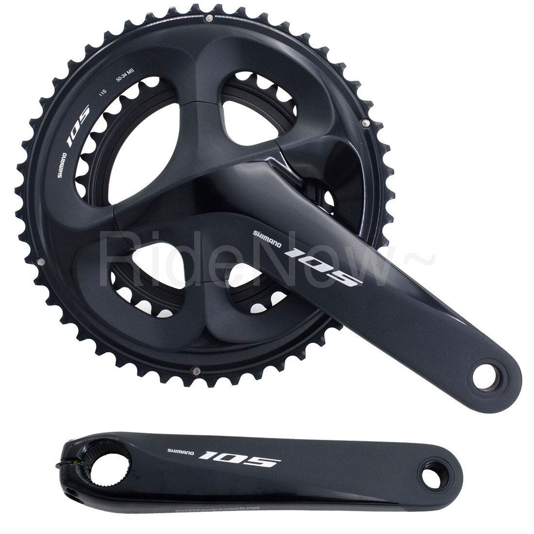 Shimano 105 FC-R7000 Bike Crank Set 165/170/172.5/175 50/34,52/36,53/39T Black