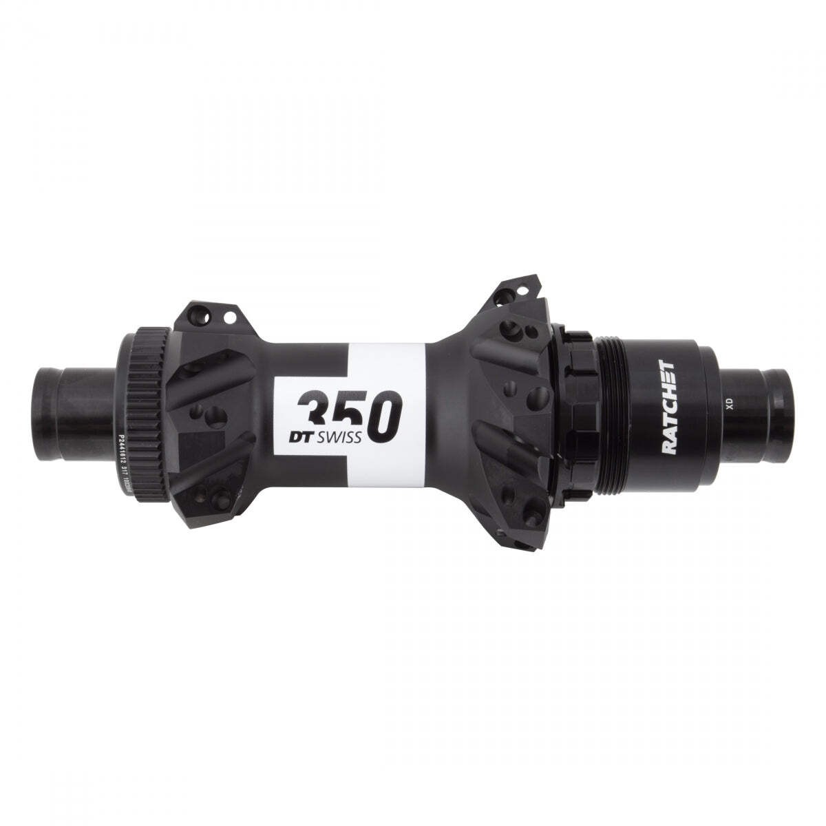 DT Swiss Alloy Rear 350 MTB Straight Pull Bike Hub, 28 Hole, 148mm, 36T, Black