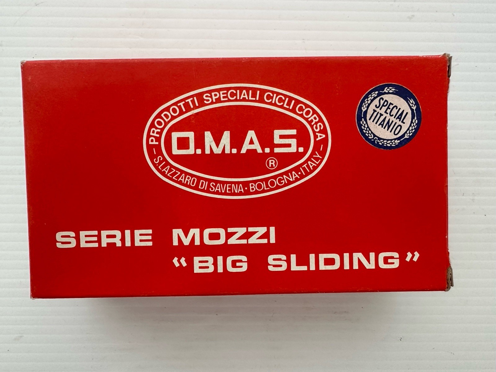 NOS O.M.A.S. Big Sliding Road Hub Set 36H High Flange 120mm Italian Thread Box