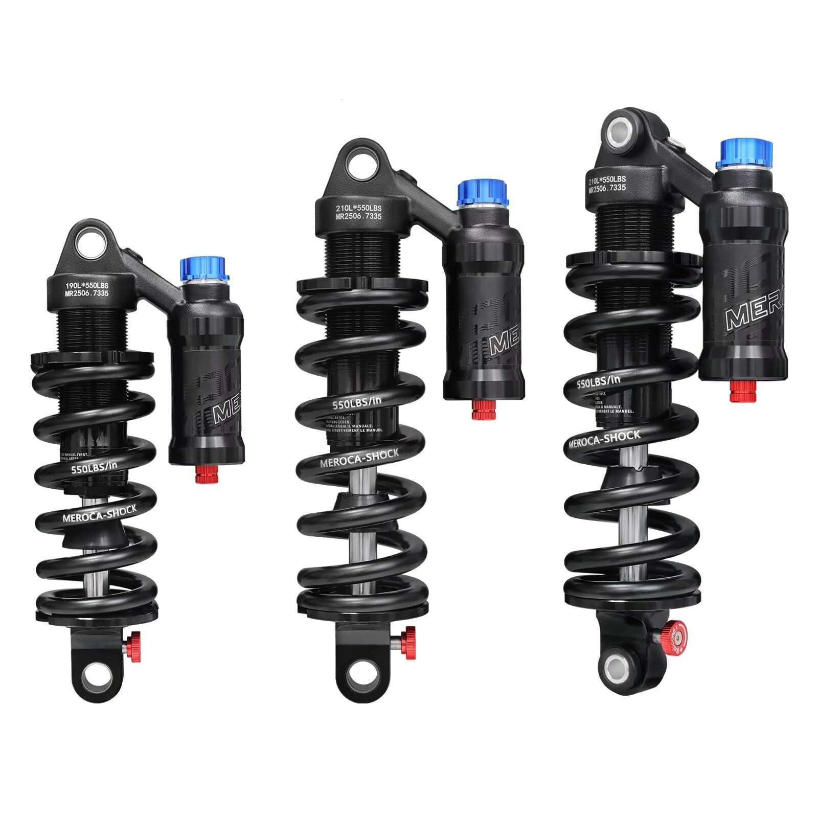Meroca Adjustable Air Spring Coil Over Shock Absorber For Mountain Bikes