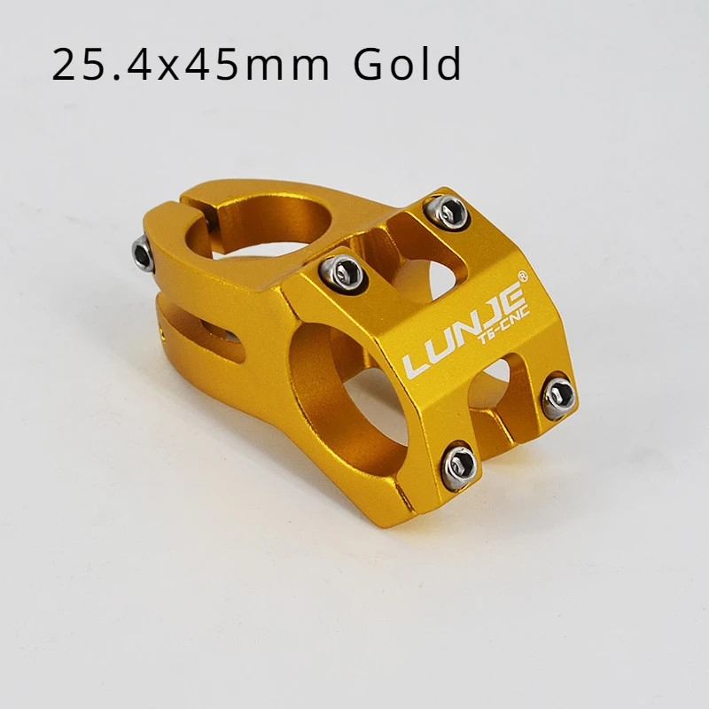 MTB Bike Stem 45mm Short Power Stem 25.4/31.8mm Handlebar Mountain Bicycle