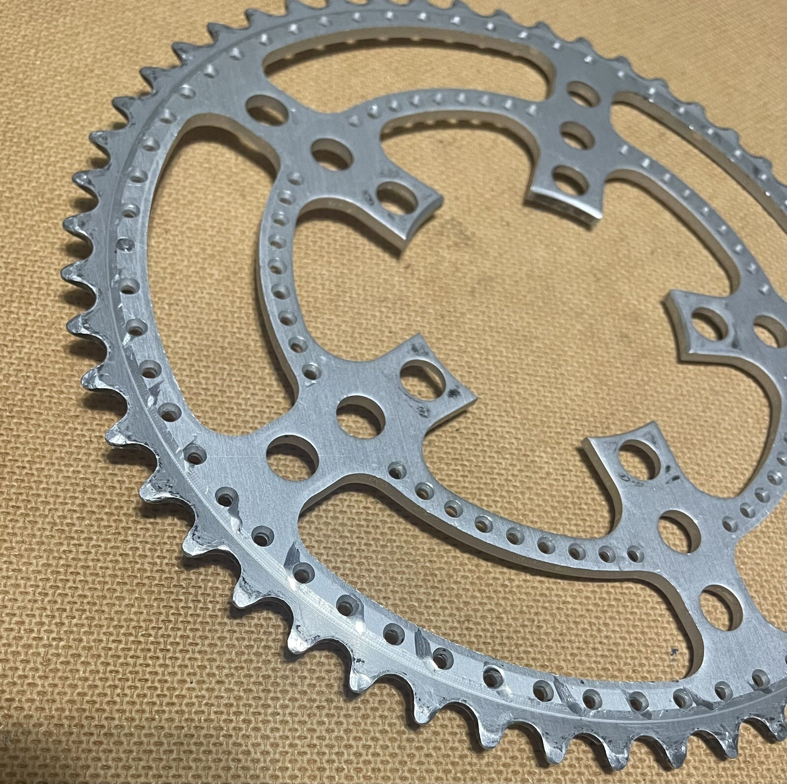 Vintage Stronglight Chainring 52T Drillium 86 BCD