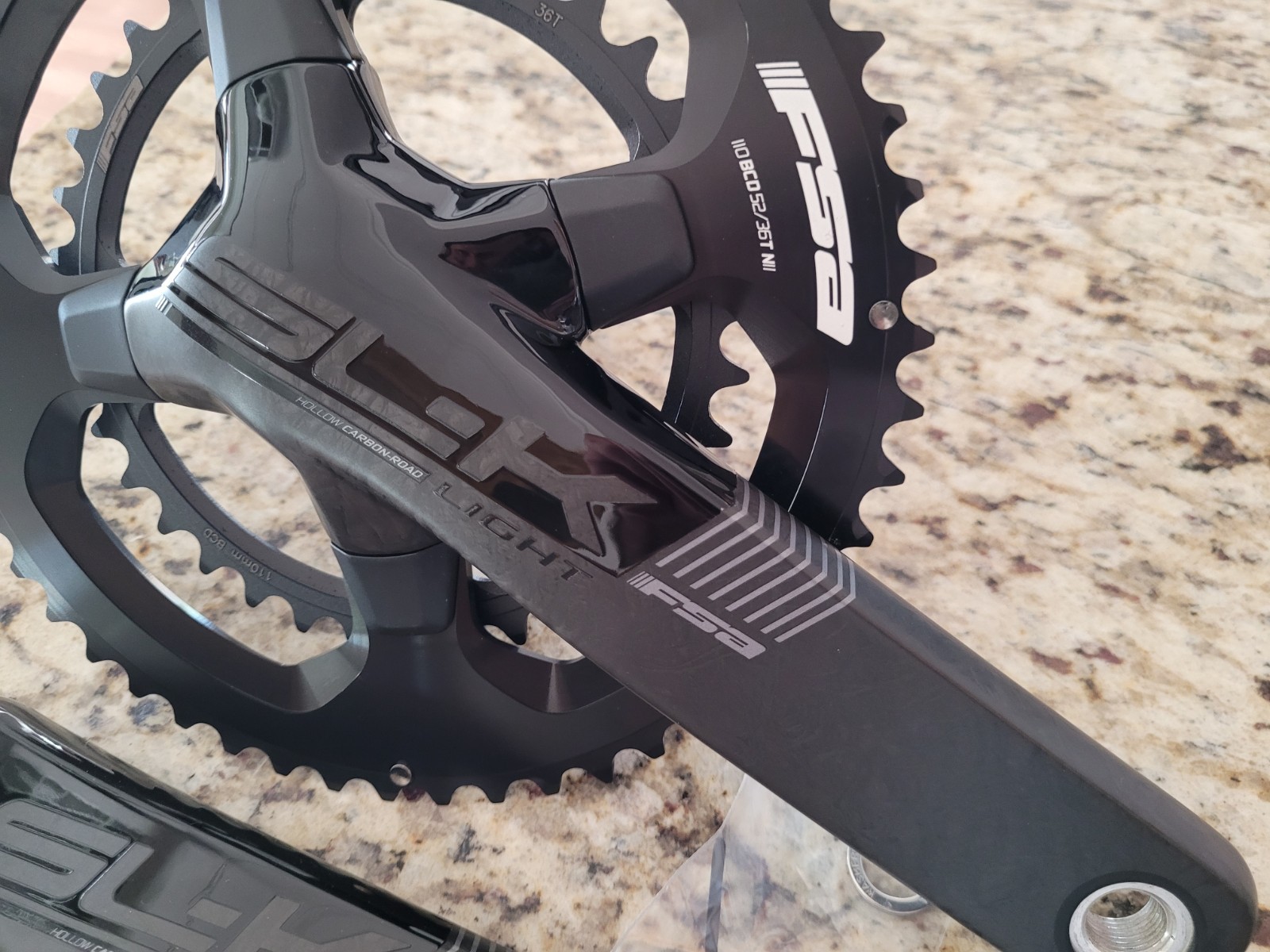FSA SL-K Light ABS 52/36T 2×11 Speed 386EVO Carbon Crankset W/ BB386 to BB86 BB