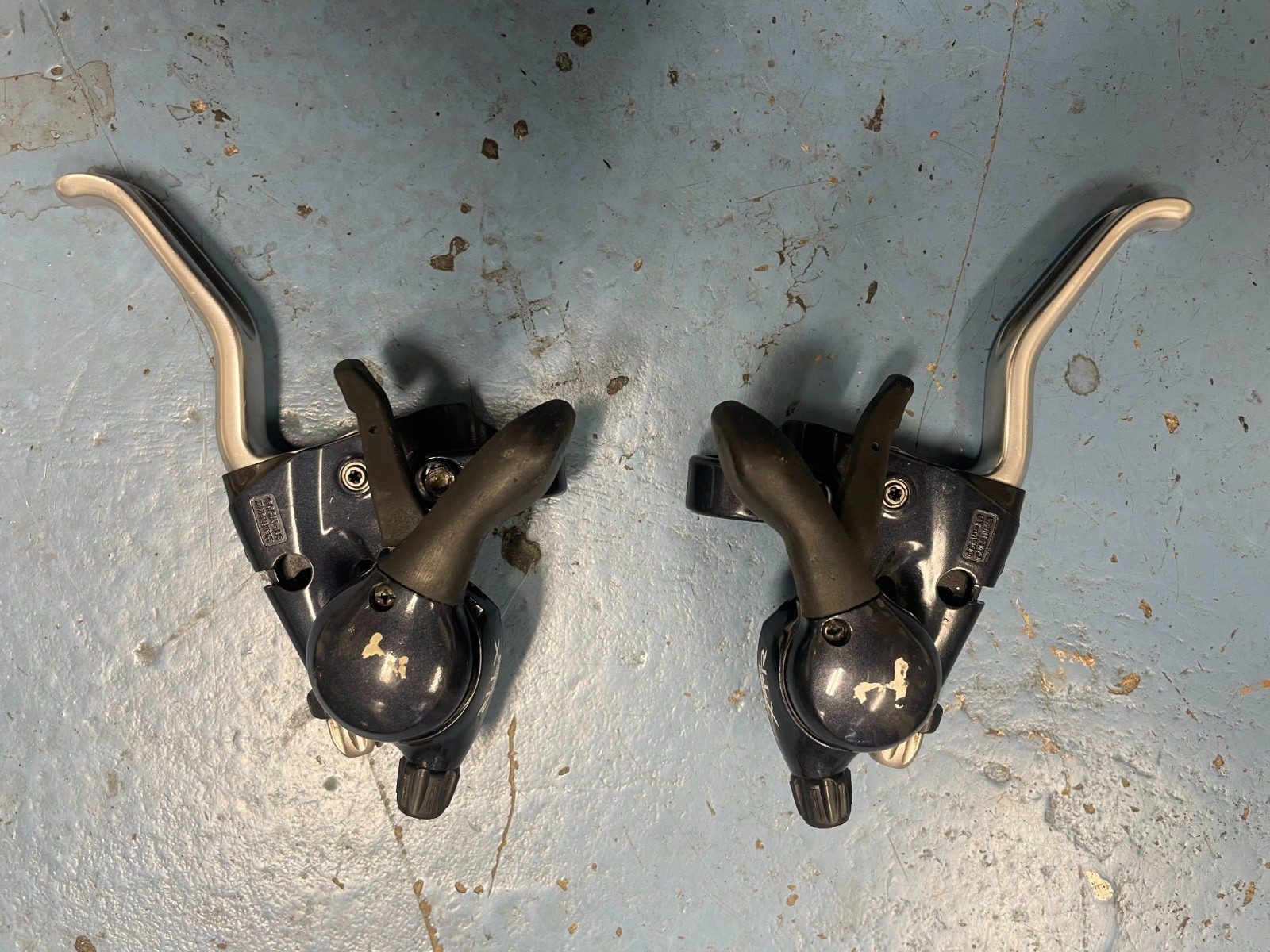 Shimano XTR ST-M900 STI shifter brake levers MTB retro 3×8 short pull retro