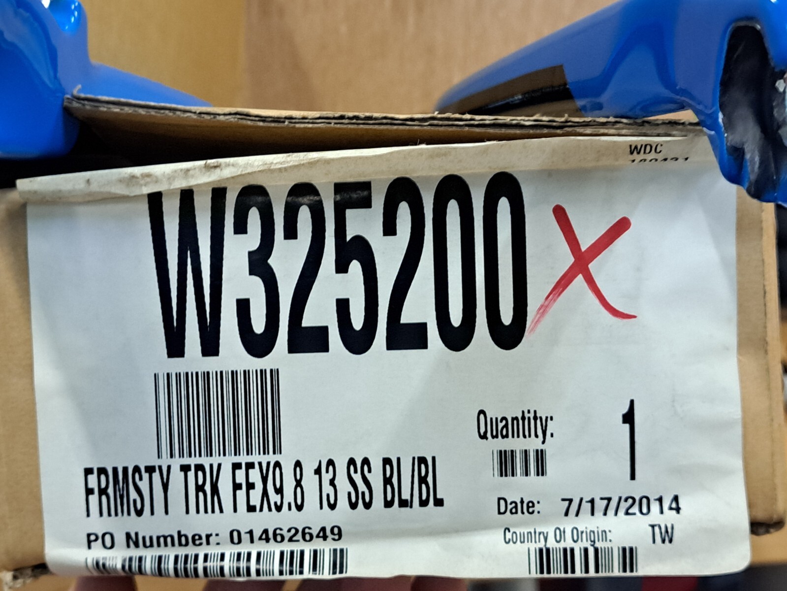 Trek Fuel EX 9.8 26″ Seat Stay Assembly / Blue / Disc Only / NOS / Carbon / 2014
