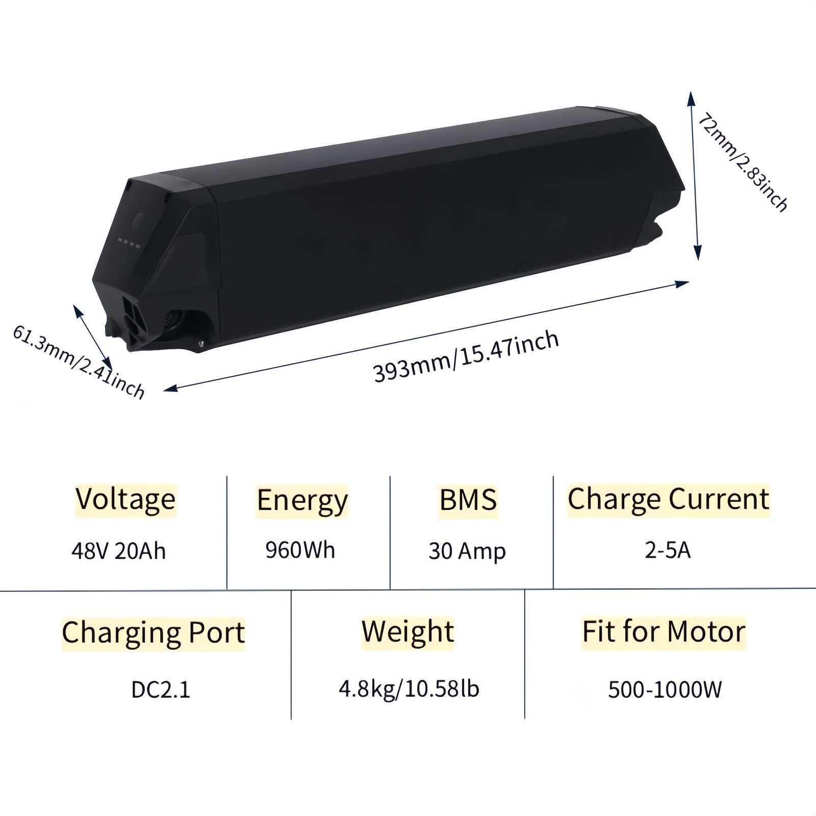 48v 20Ah Aventon Pace 500 Replacement Battery Lithium Batteries for NCM/Moscow